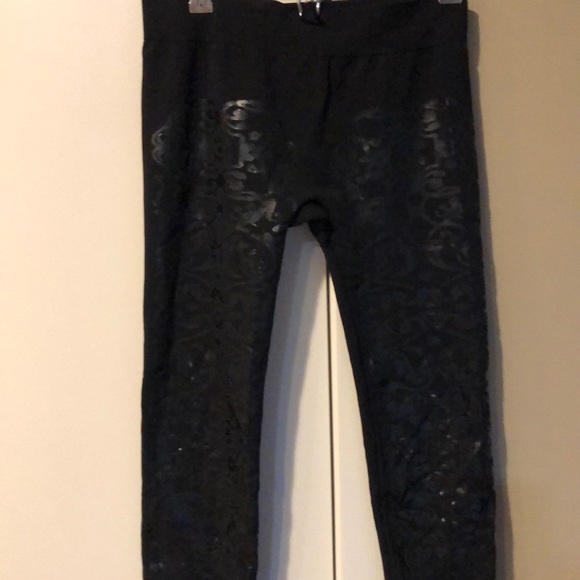 Leggings - black with detail - Picture 2 of 6